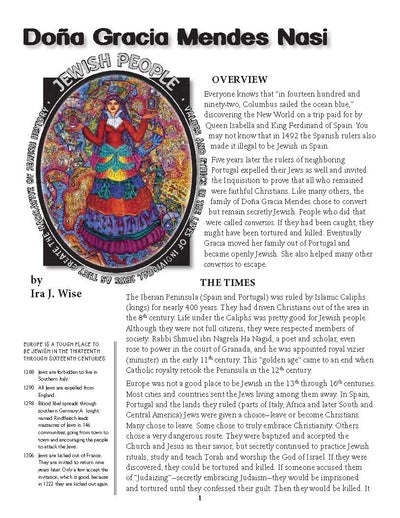 Illustrated biography of Jewish historical figure Dona Gracia Mendes Nasi for grades 4-6, featuring vibrant cover art.