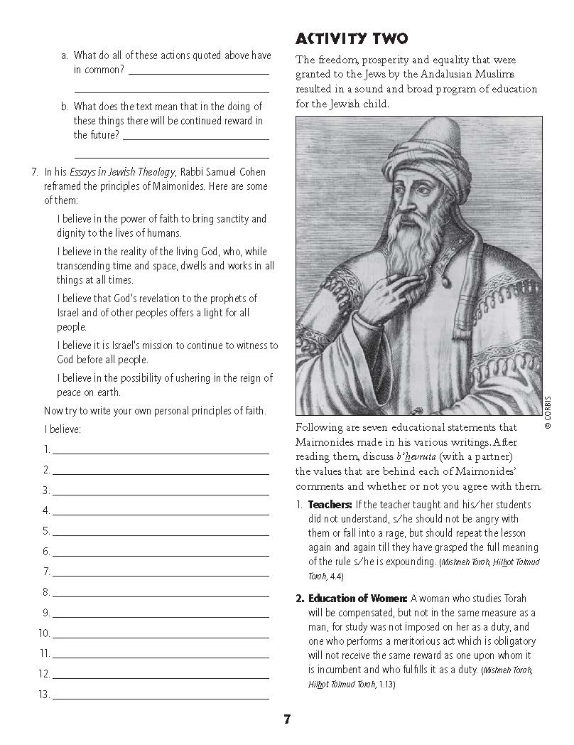 Jewish People: Moses Maimonides
