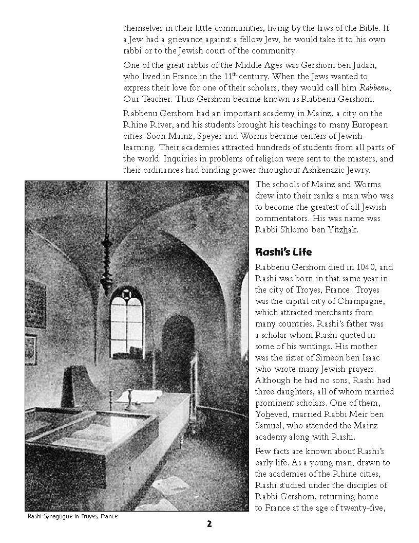 Jewish People: Rashi