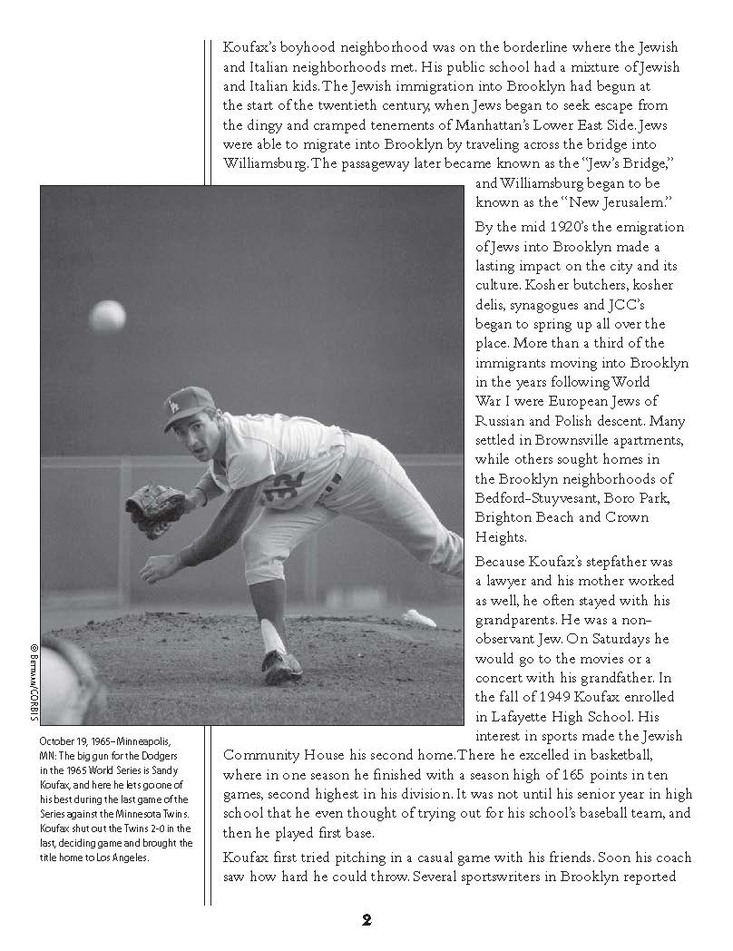 Jewish People: Sandy Koufax