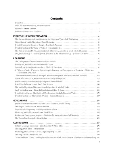 What We now Know About Jewish Education