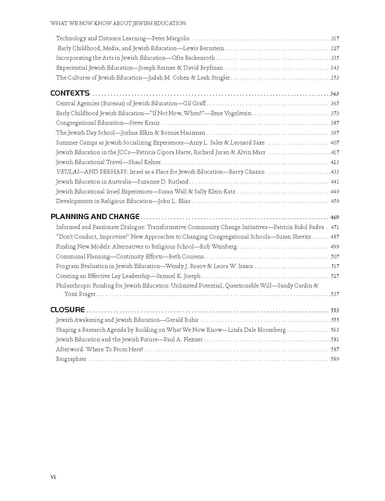 What We now Know About Jewish Education