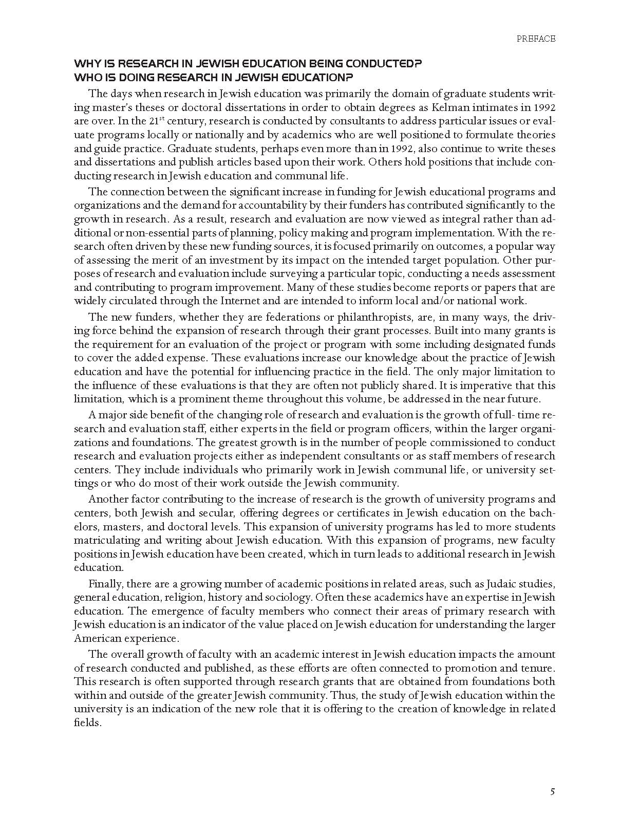 What We now Know About Jewish Education