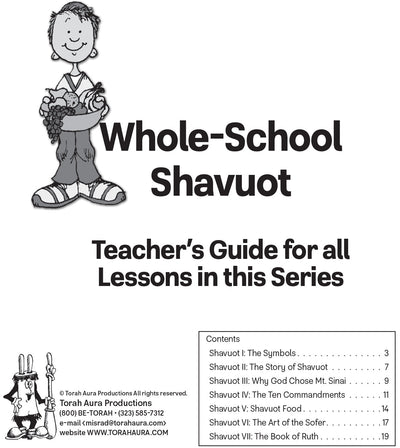 Whole School Shavuot Teacher Guide for Grades 7-8 Lessons