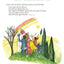 Illustration from "Circle of Jewish Life Second Edition" showing Noah and family under a rainbow, representing God's covenant.