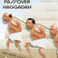 Passover Haggadah cover featuring illustrated figures with the text "We Were Slaves in Egypt".