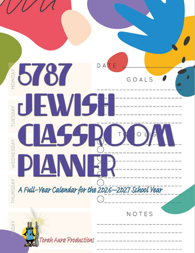 5787 Jewish Classroom Planner and Calendar