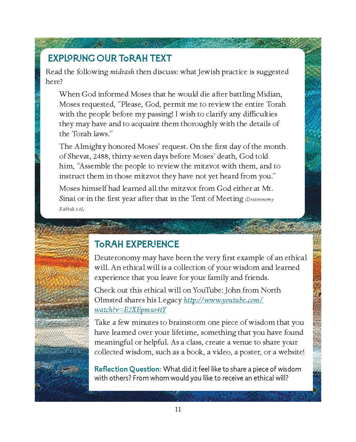 Parashah - The book of Deuteronomy