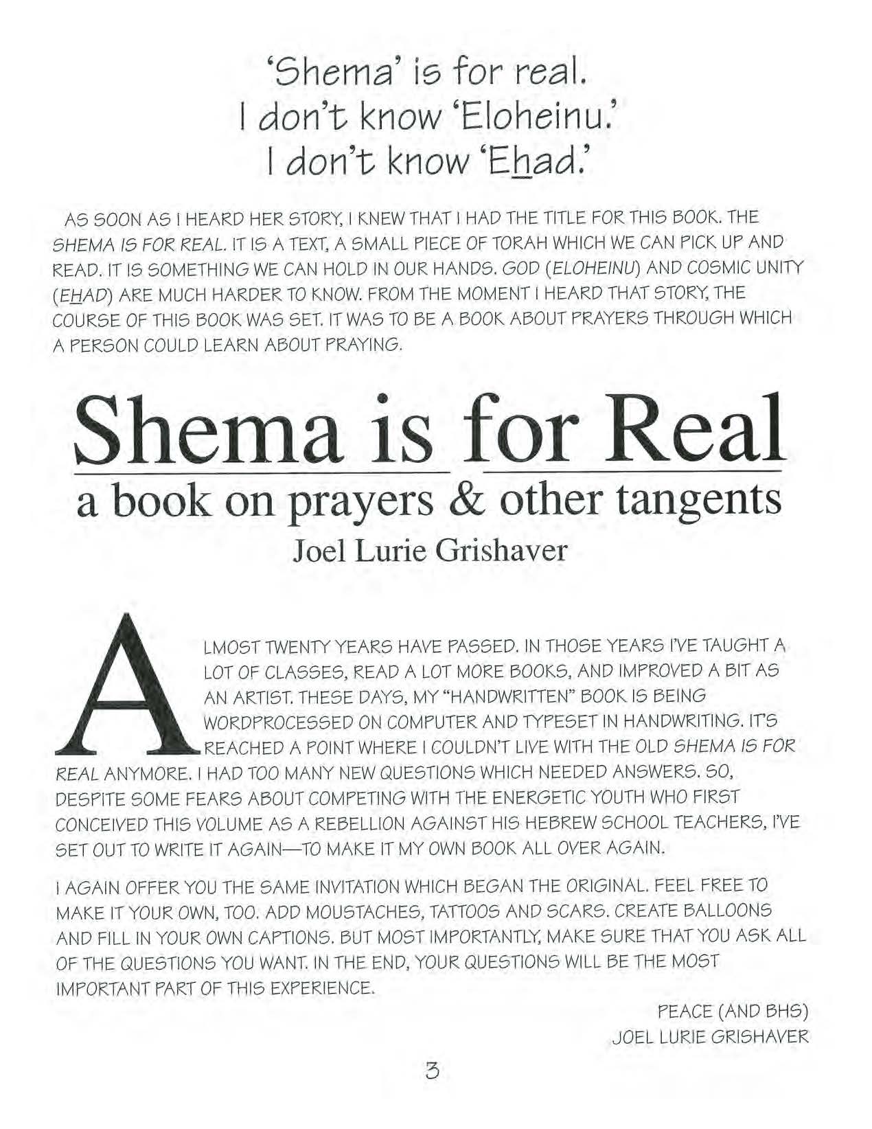Shema Is For Real