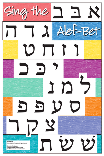 Sing the Alef-Bet Wall Poster
