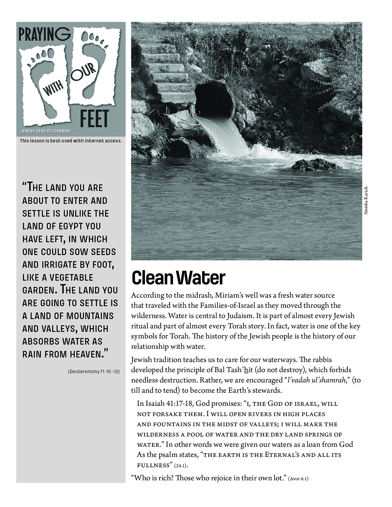 Praying With Our Feet: Clean Water