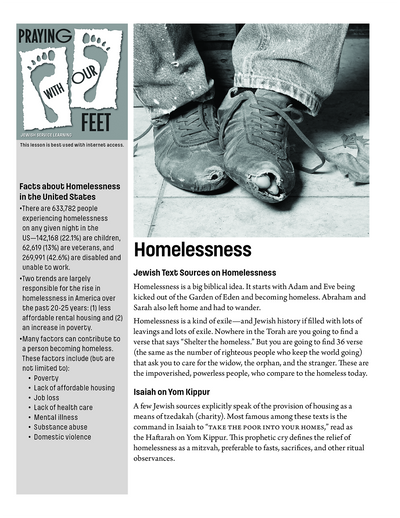 Praying With Our Feet: Ending Homelessness