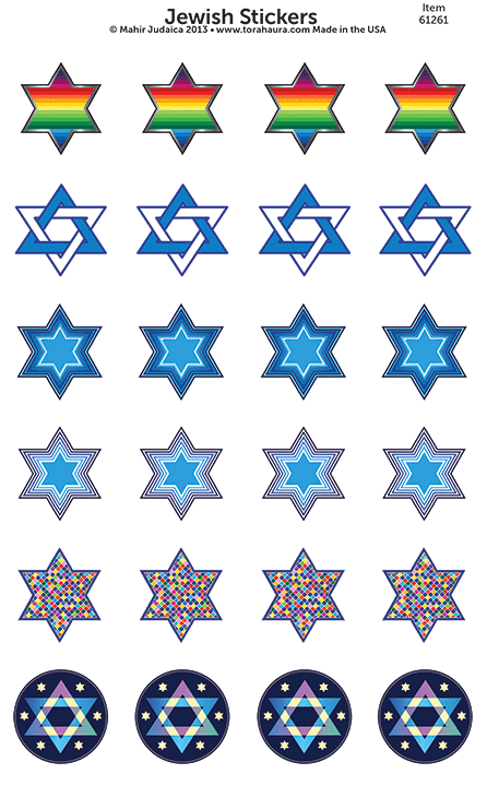 Jewish Star Stickers