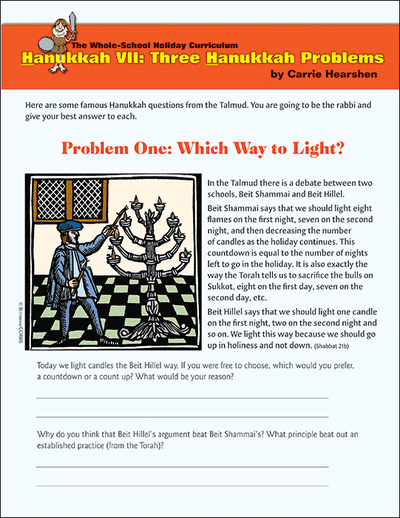 Whole School Hanukkah 7: Three Hanukkah Problems