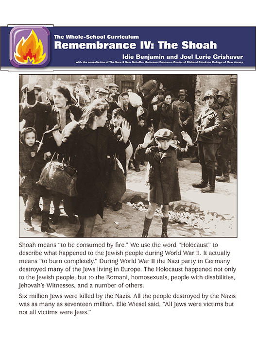 Whole School Remembrance 4: The Shoah