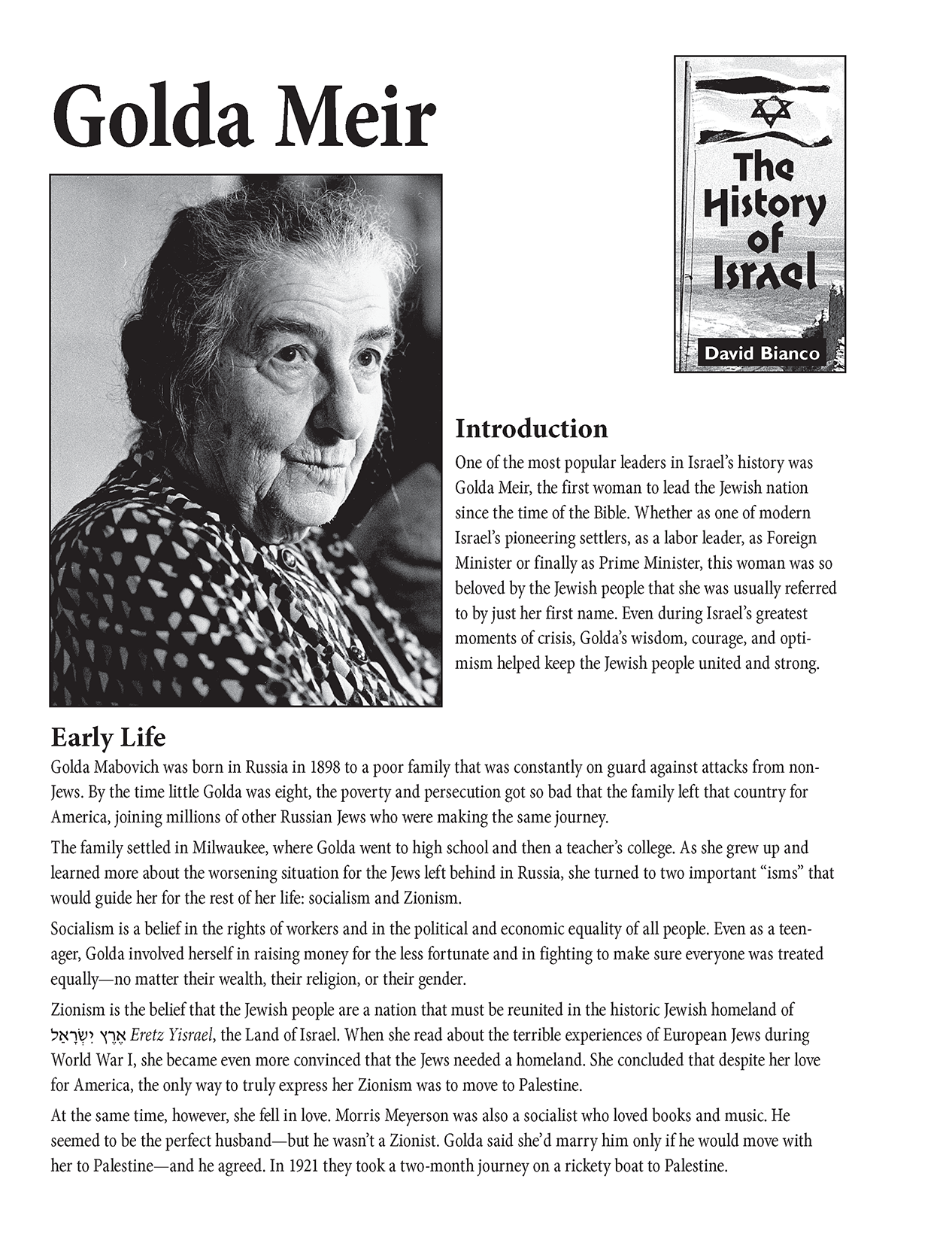 History of Israel: Golda Meir