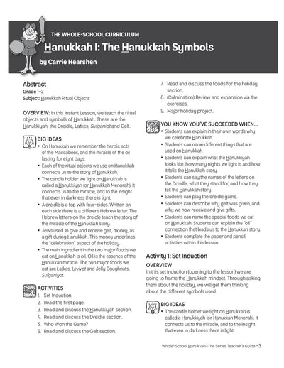 Whole School Hanukkah Teacher Guide