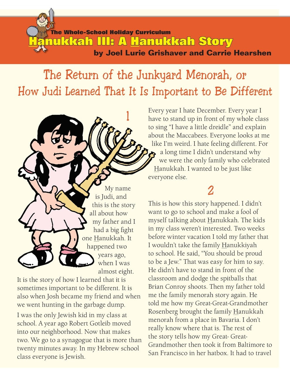 Whole School Hanukkah 3: A Hanukkah Story