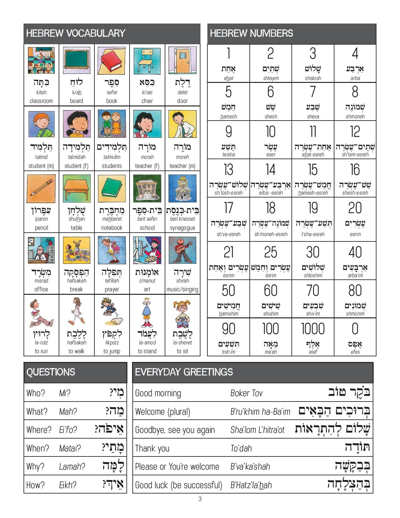 Torah Aura 5799 Jewish Classroom Planner