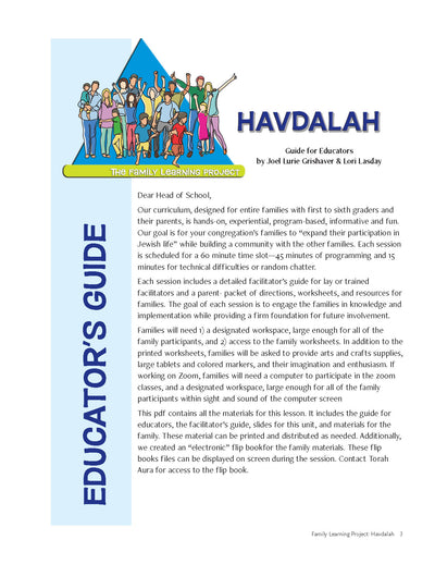 Family Learning Project: Havdalah